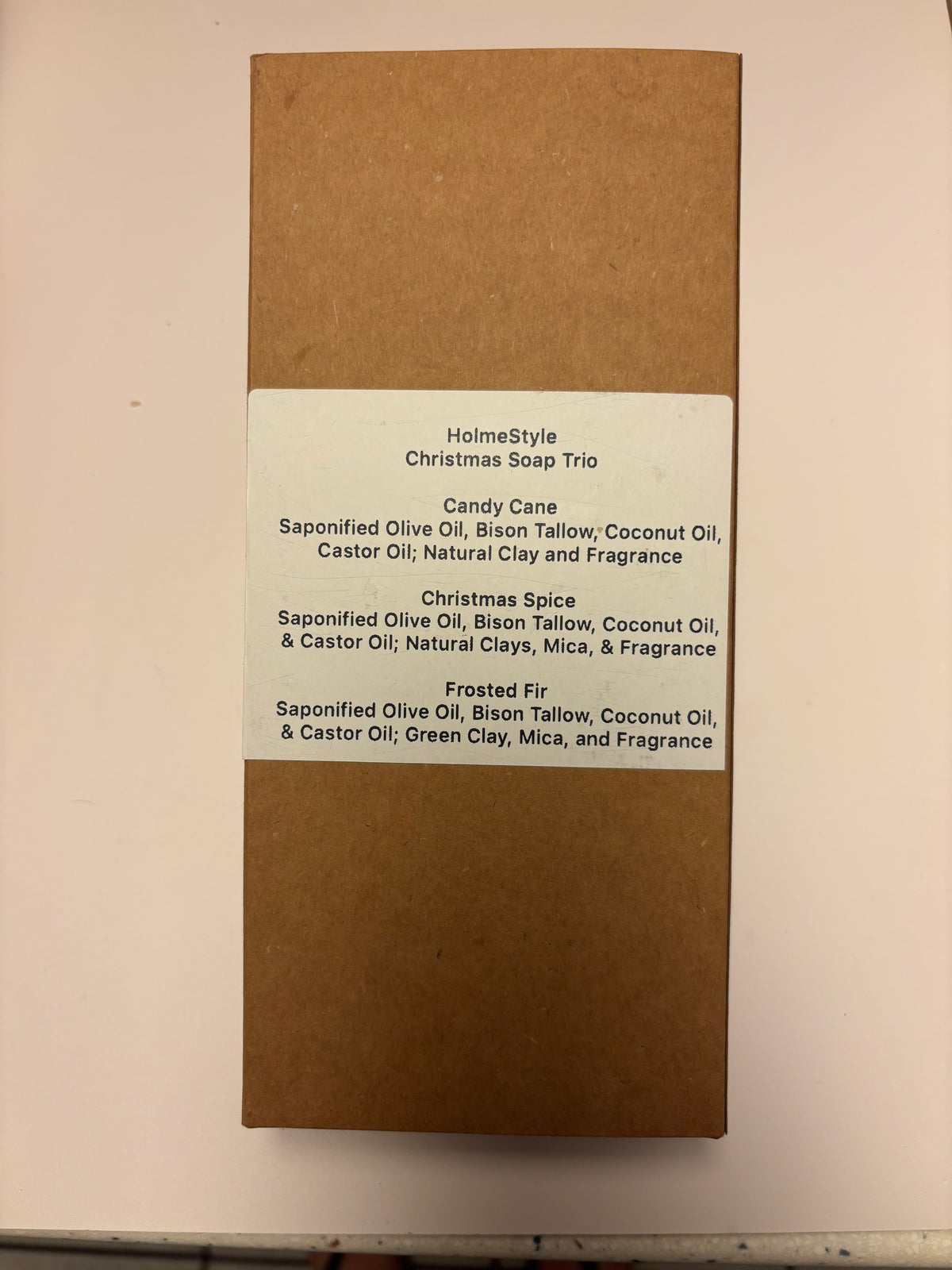HolmeStyle Christmas Soap Trio