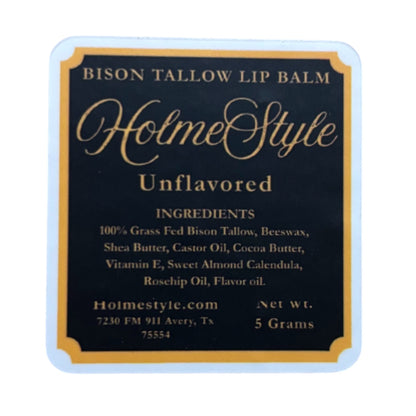 Bison Tallow Lip Balm
